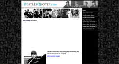 Desktop Screenshot of beatlesquotes.com