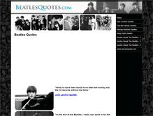 Tablet Screenshot of beatlesquotes.com